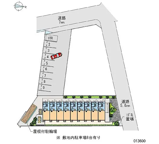 ★手数料０円★京都市南区吉祥院車道町　月極駐車場（LP）